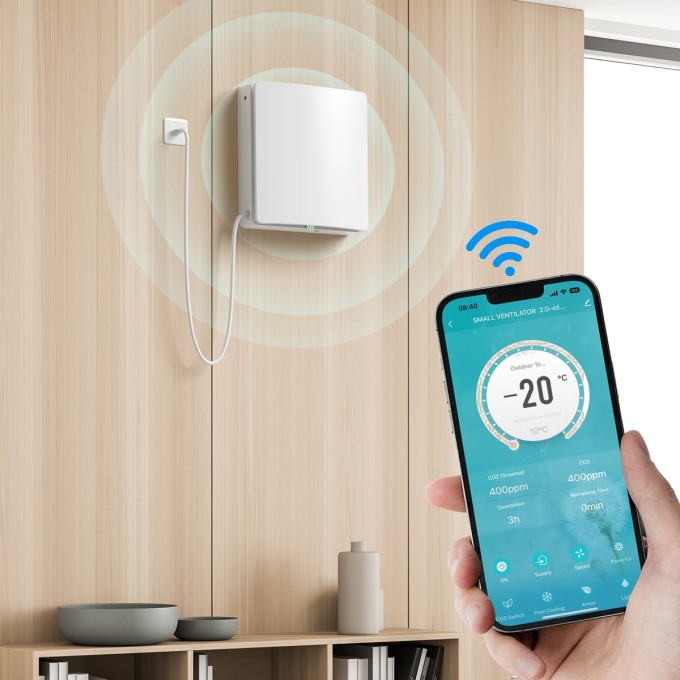 Rekuperacja decentralna AERIUM FreshPair+ C60P z czujnikiem CO2 Rekuperacja decentralna AERIUM FreshPair+ C60P z czujnikiem CO2